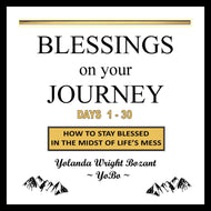Y18 - Blessings On Your Journey Daily Devotional and Journal - Days 1-30 (Black and White)